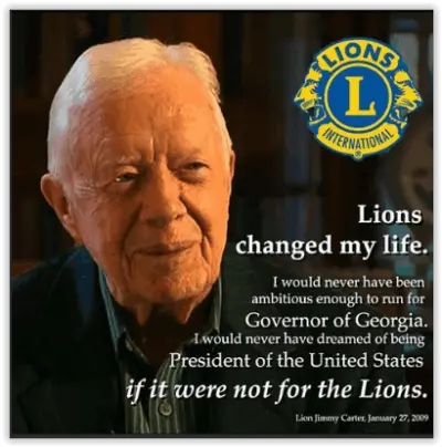 We let leaders rise to lead and if you want to learn to lead we can do that to if you're a Lions Club member.